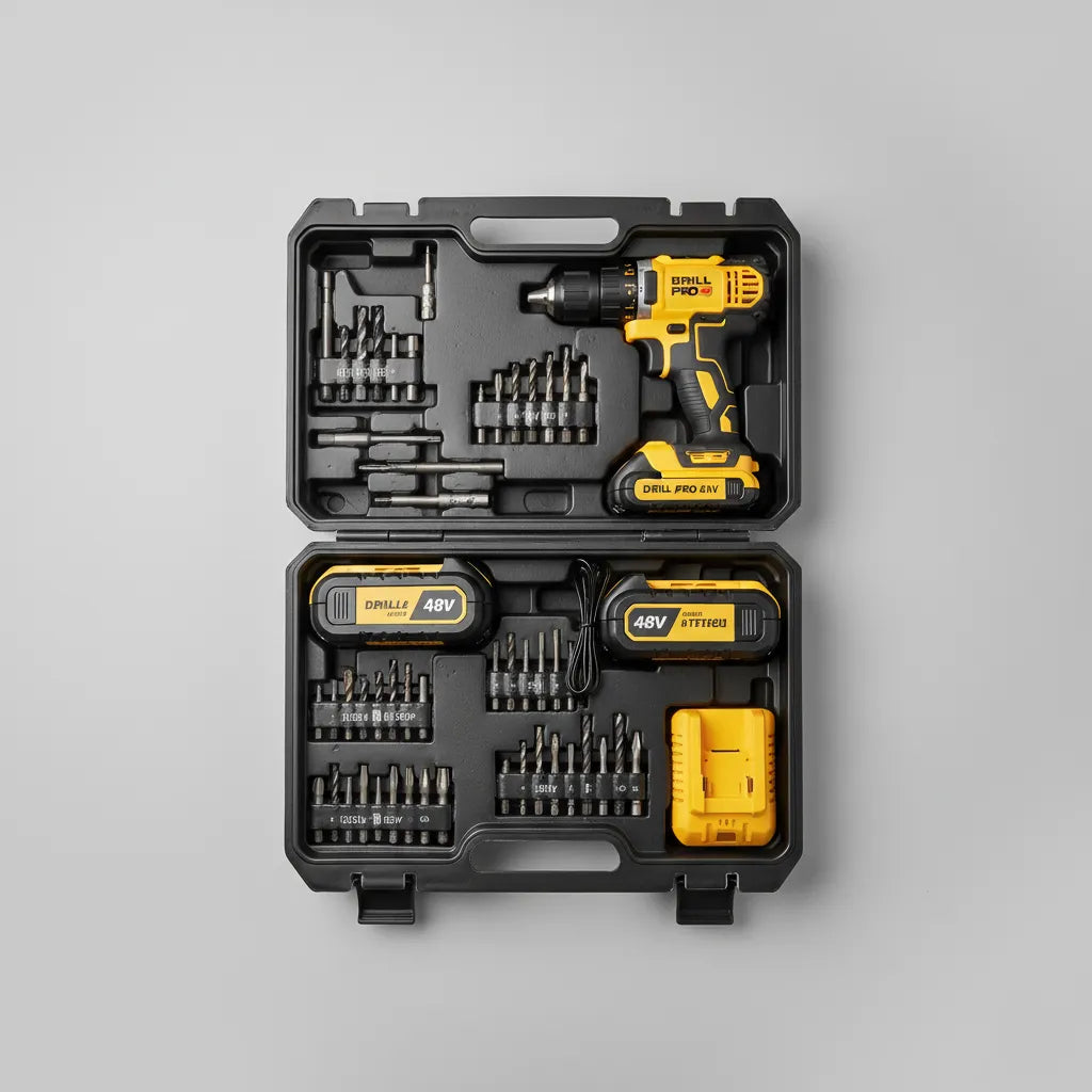 Parafusadeira Furadeira 48V 2 Baterias Com Maleta e Acessórios Completo