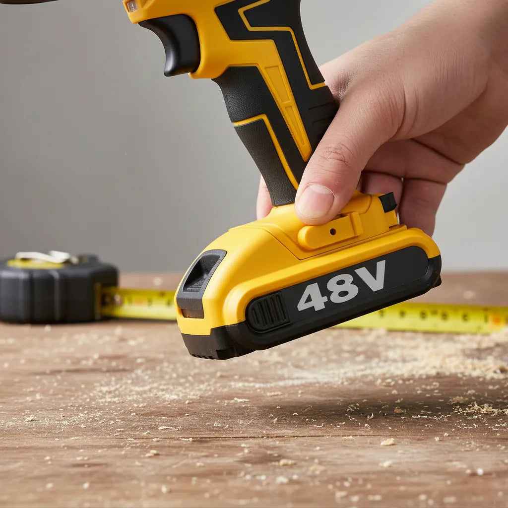 Parafusadeira Furadeira 48V 2 Baterias Com Maleta e Acessórios Completo