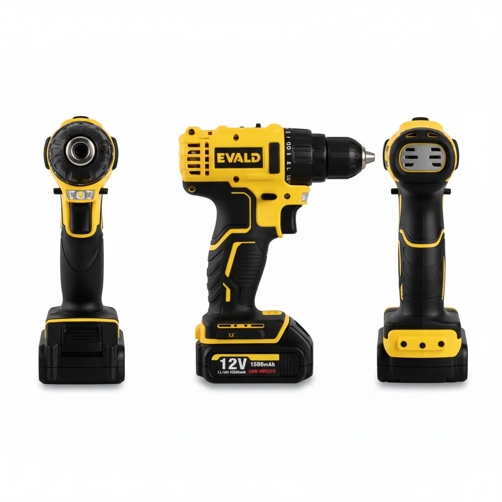 Parafusadeira Furadeira Bateria 12V com Impacto Bivolt