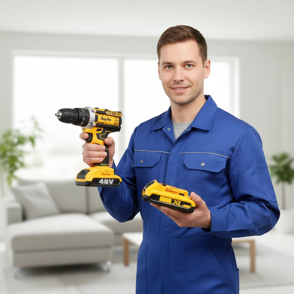 Parafusadeira Furadeira 48V 2 Baterias Com Maleta e Acessórios Completo