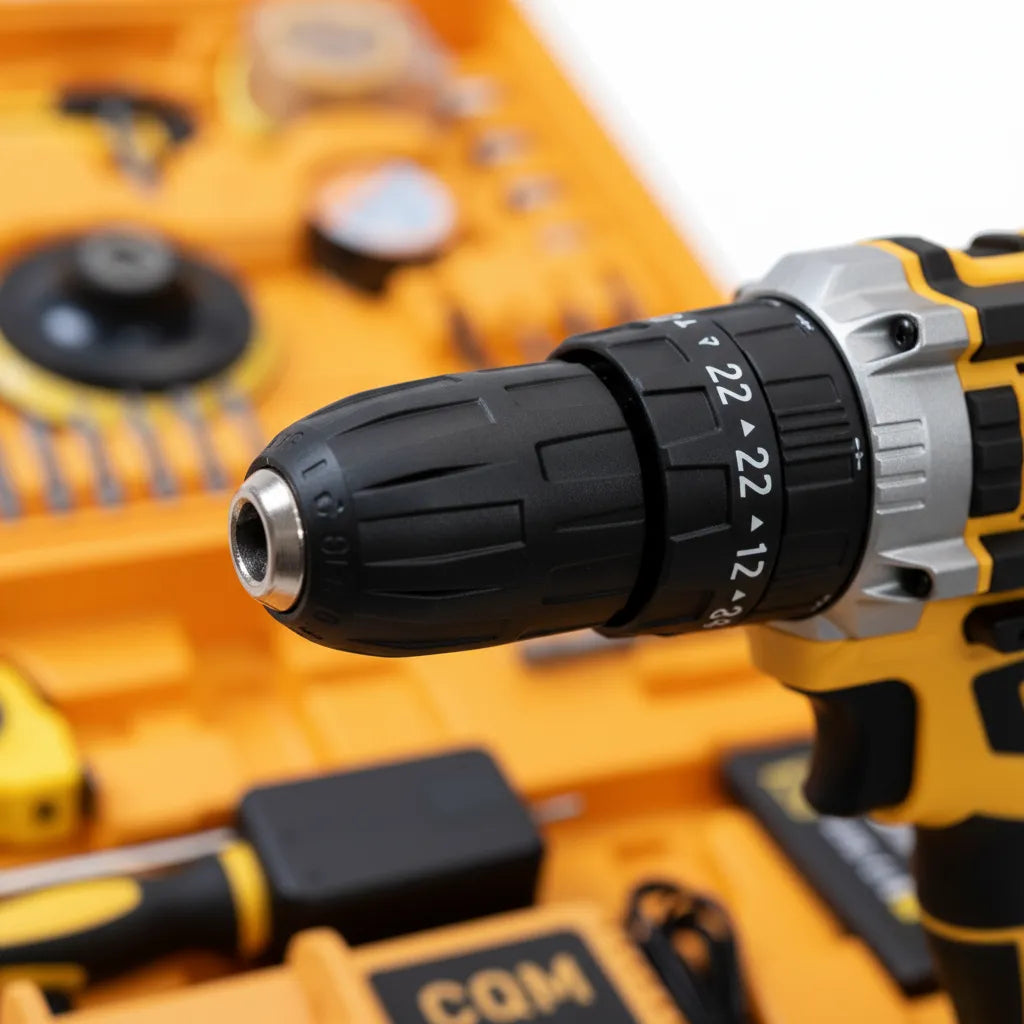 Furadeira Parafusadeira Impacto 48V Mais Completa Sem Fio Portátil 2 Baterias Base Carregadora