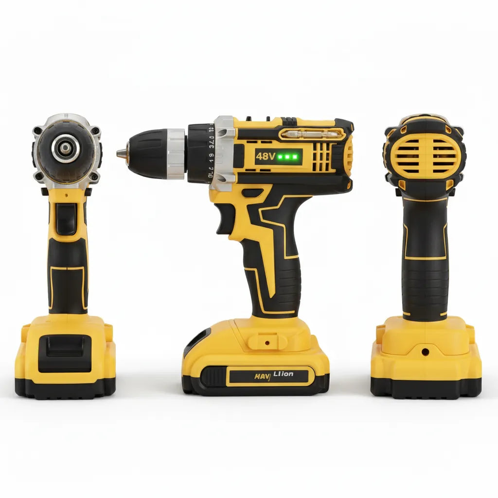 Parafusadeira Furadeira Com Maleta e Acessórios Completo 48V