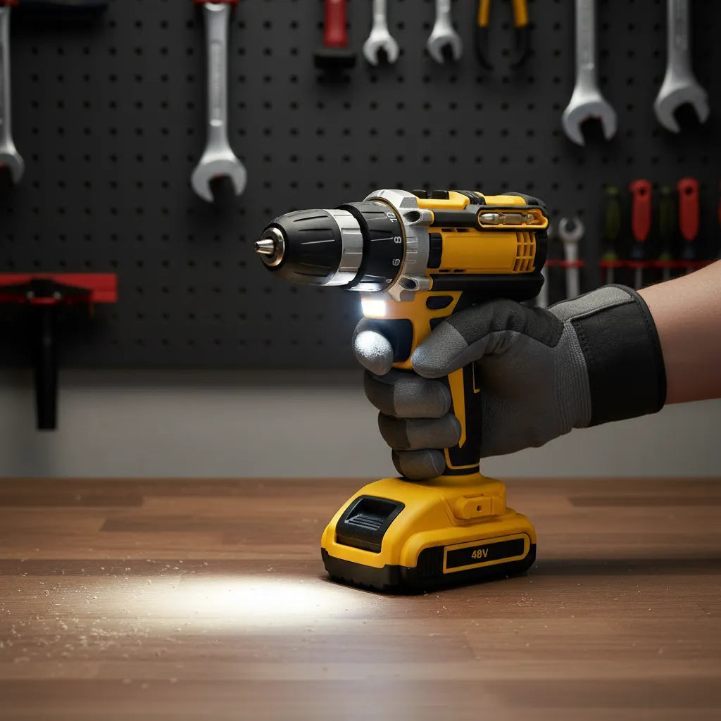 Parafusadeira Furadeira Com Maleta e Acessórios Completo 48V