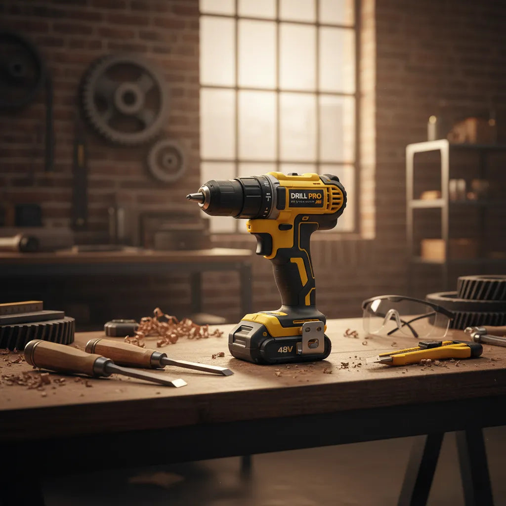 Parafusadeira Furadeira 48V 2 Baterias Com Maleta e Acessórios Completo