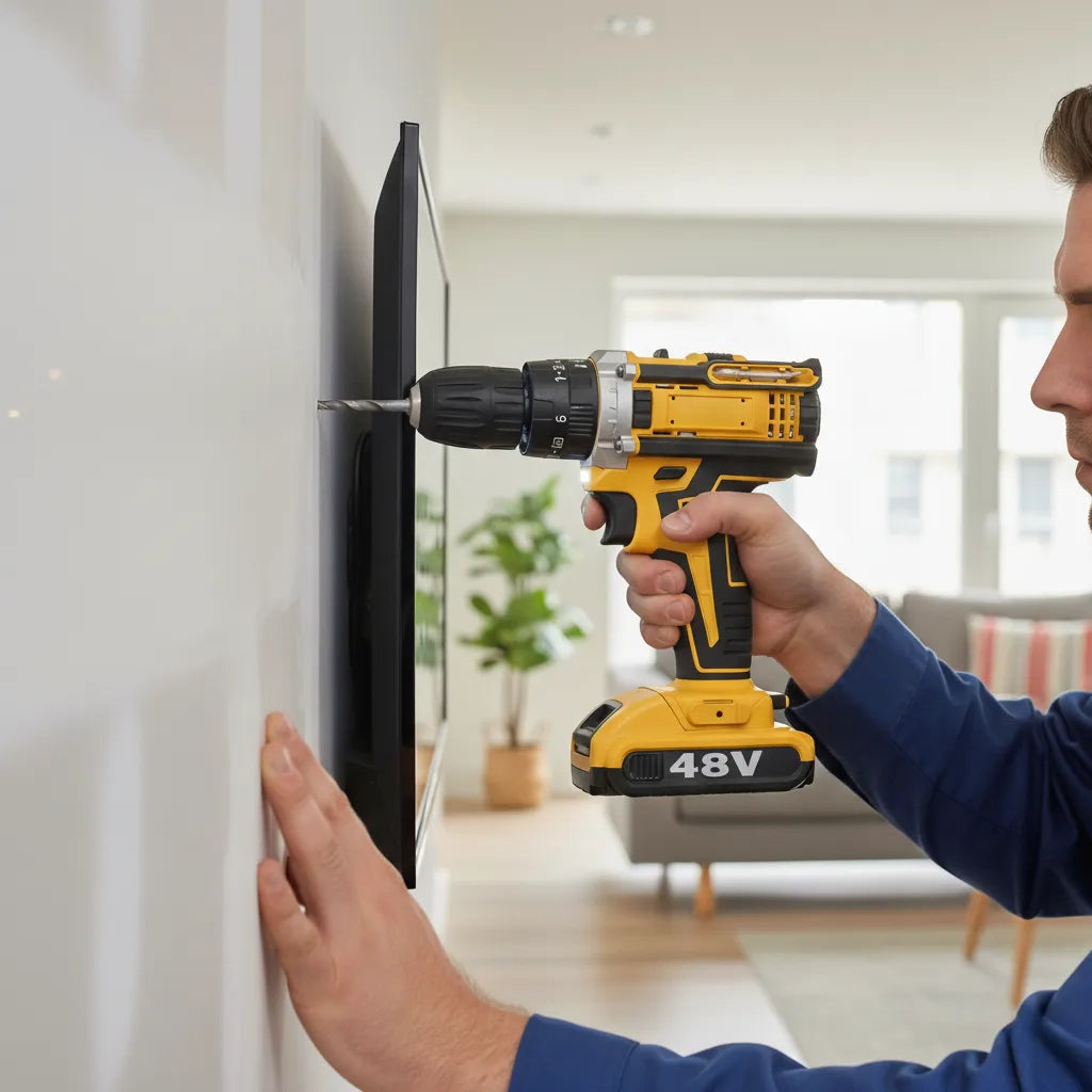 Parafusadeira Furadeira 48V 2 Baterias Com Maleta e Acessórios Completo