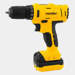 Parafusadeira Furadeira Profissional 12V PFV120 Bivolt + Broca Bits Maleta