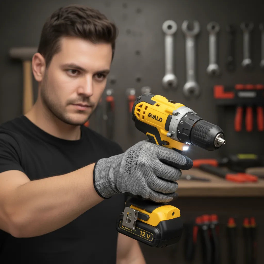 Parafusadeira Furadeira Bateria 12V com Impacto Bivolt