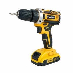 Furadeira Parafusadeira 26V 2 Baterias Sem Fio de Impacto com Maleta Completo