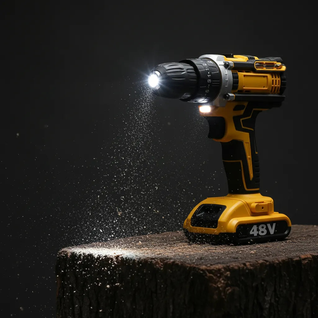 Parafusadeira Furadeira 48V 2 Baterias Com Maleta e Acessórios Completo