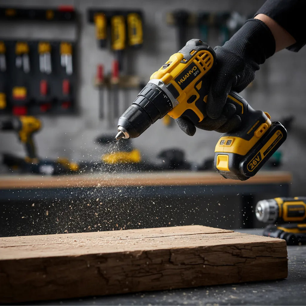 Furadeira Parafusadeira 26V 2 Baterias Sem Fio de Impacto com Maleta Completo