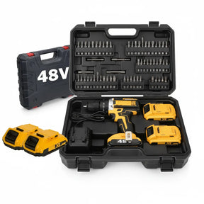 Parafusadeira Furadeira 48V 2 Baterias Com Maleta e Acessórios Completo
