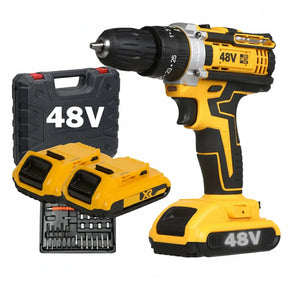 Parafusadeira Furadeira 48V 2 Baterias Com Maleta e Acessórios Completo