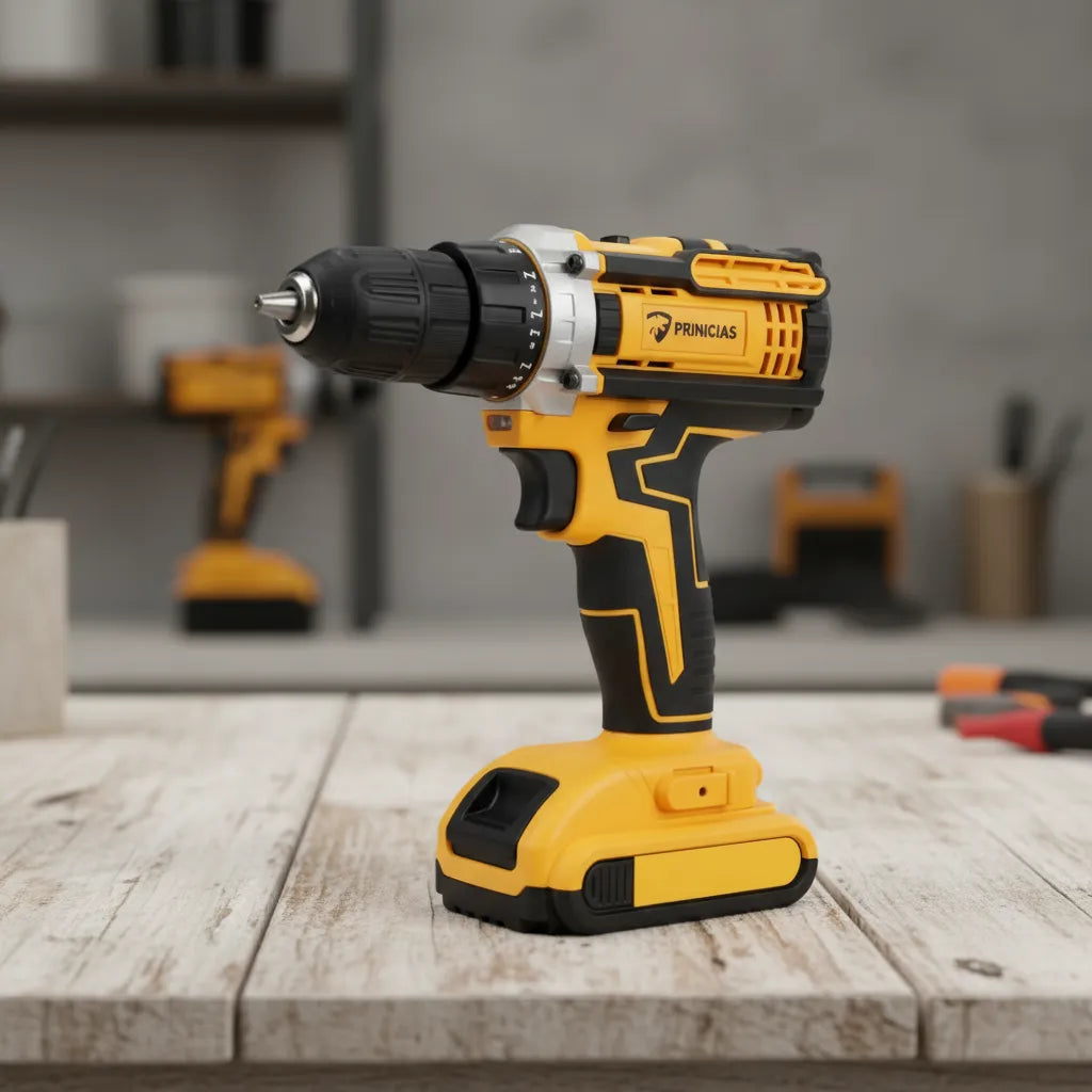 Parafusadeira e Furadeira 2 Baterias 21V Sem Fio Bivolt C/31 Peças 710W de Potência