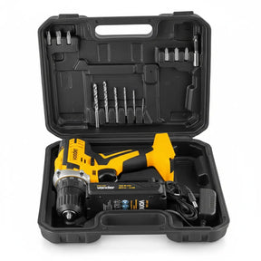 Parafusadeira Furadeira Pro Sem Fio 20v com Maleta Broca e Bits